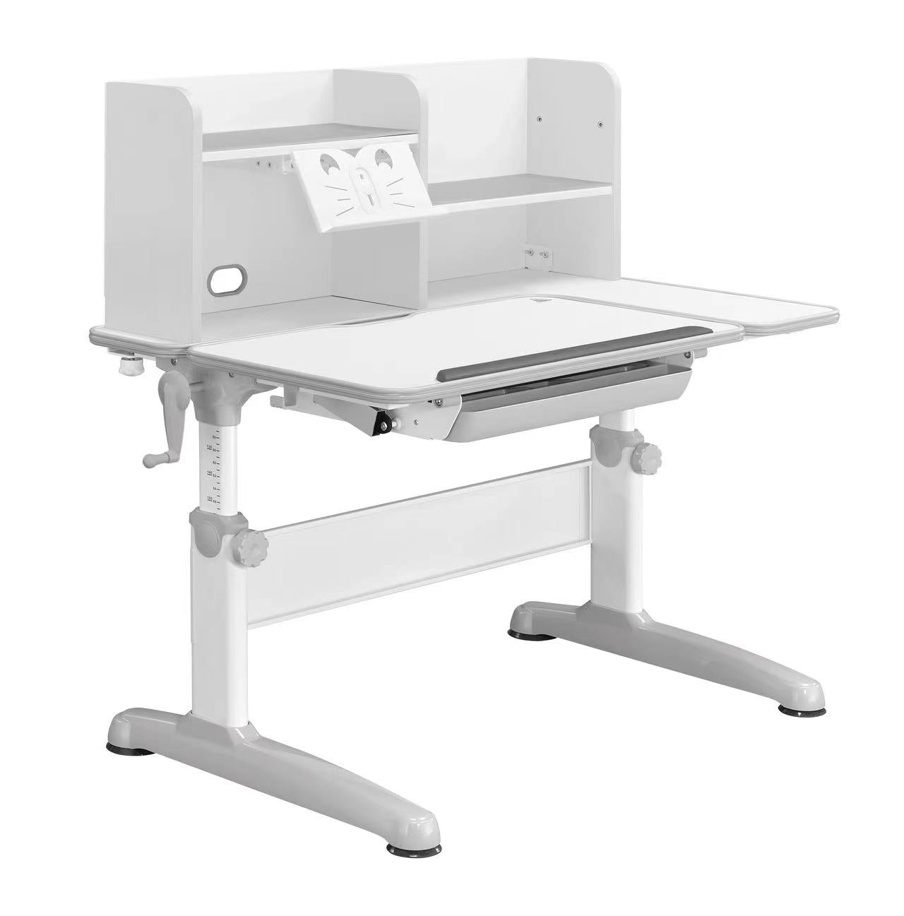 Childrens study desk gray -learning stations that are height-adjustable, tilt-adjustable, and grow with the child – simply ergonomic with chair