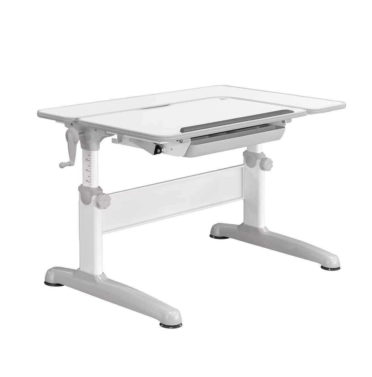 Childrens study desk gray -learning stations that are height-adjustable, tilt-adjustable, and grow with the child – simply ergonomic with chair