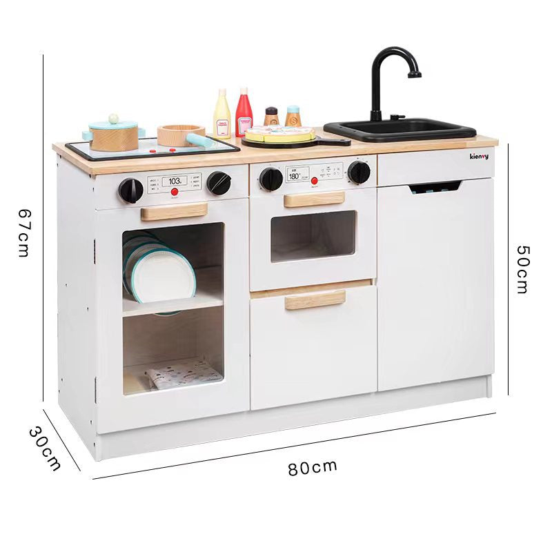 K-long cabinet kitchen + refrigerator