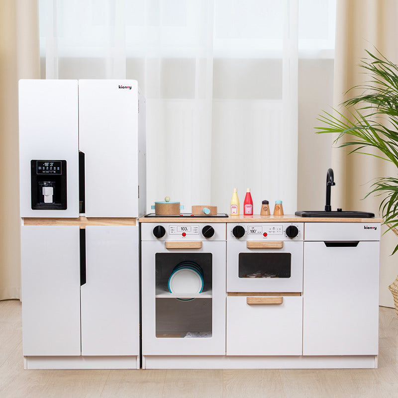 K-long cabinet kitchen + refrigerator