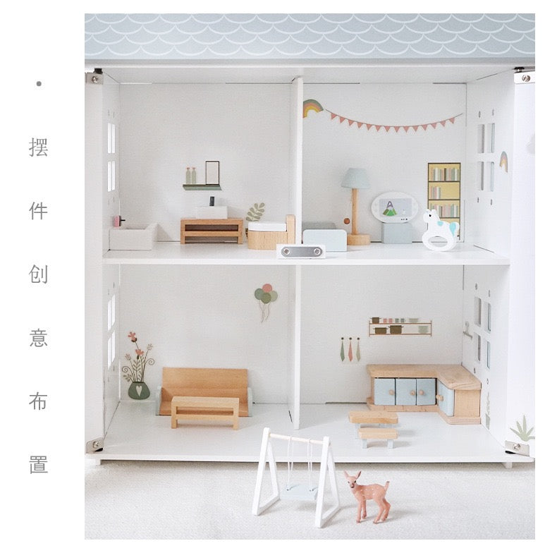 Wooden Doll house-white