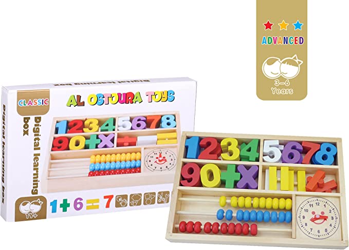 Math Abacus Counting Montessori Digital Learning Box