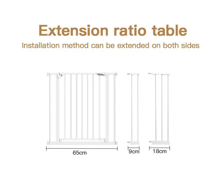 Auto Close Safety Baby Gate, Extra Wide Child Gate with 30 cm Extension Kit Maximum Suitable For 104 cm, Baby Gates for Stairs & Doorways, Easy Install (Safety Railing + 30cm Extension Kit)