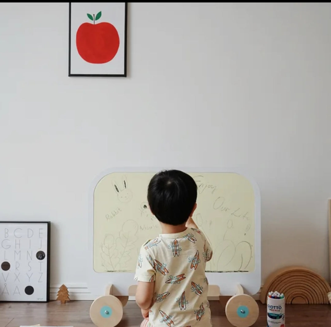 Painting board two-in-one storage rack baby bookshelf