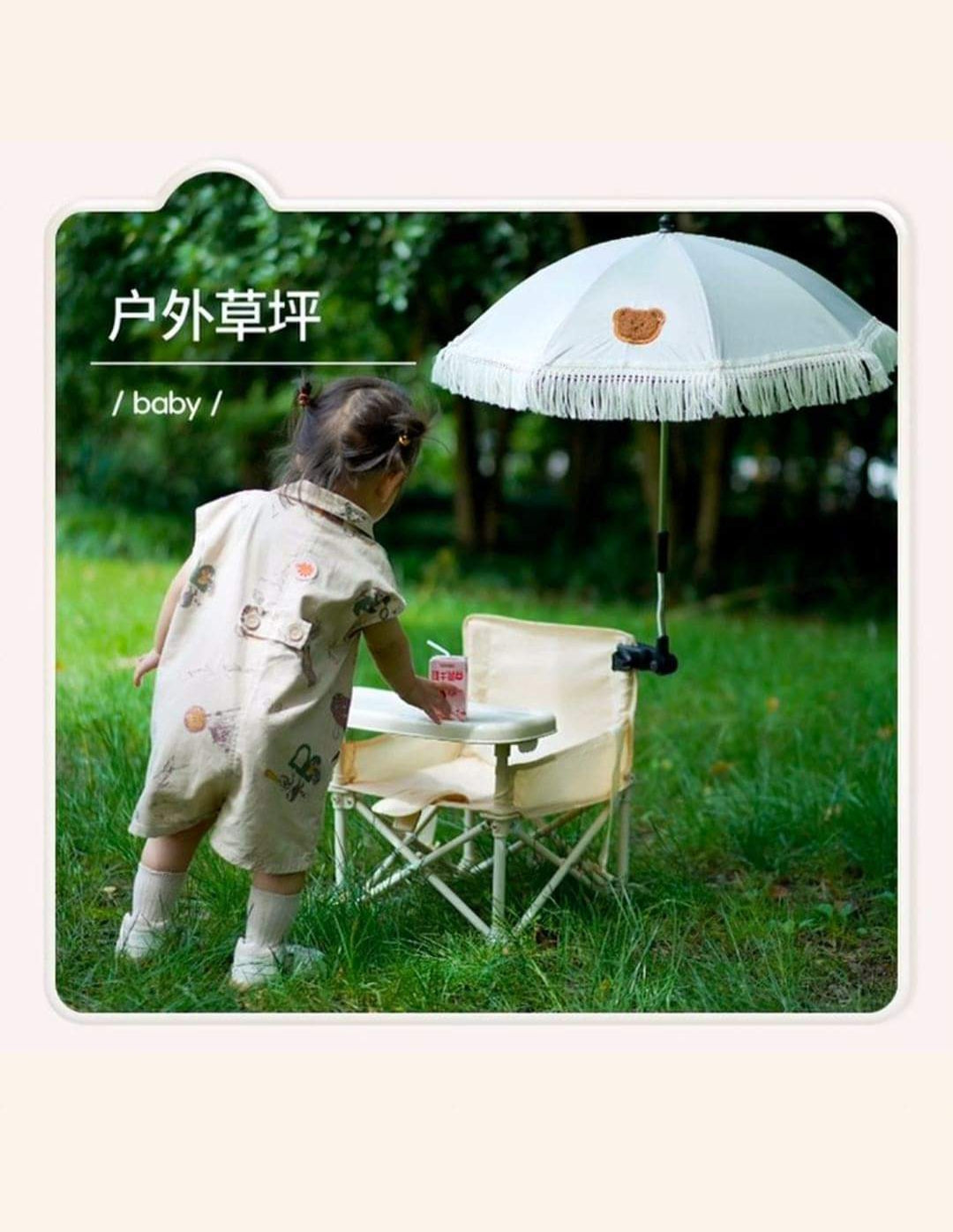 Portable Picnic Chair with Umbrella