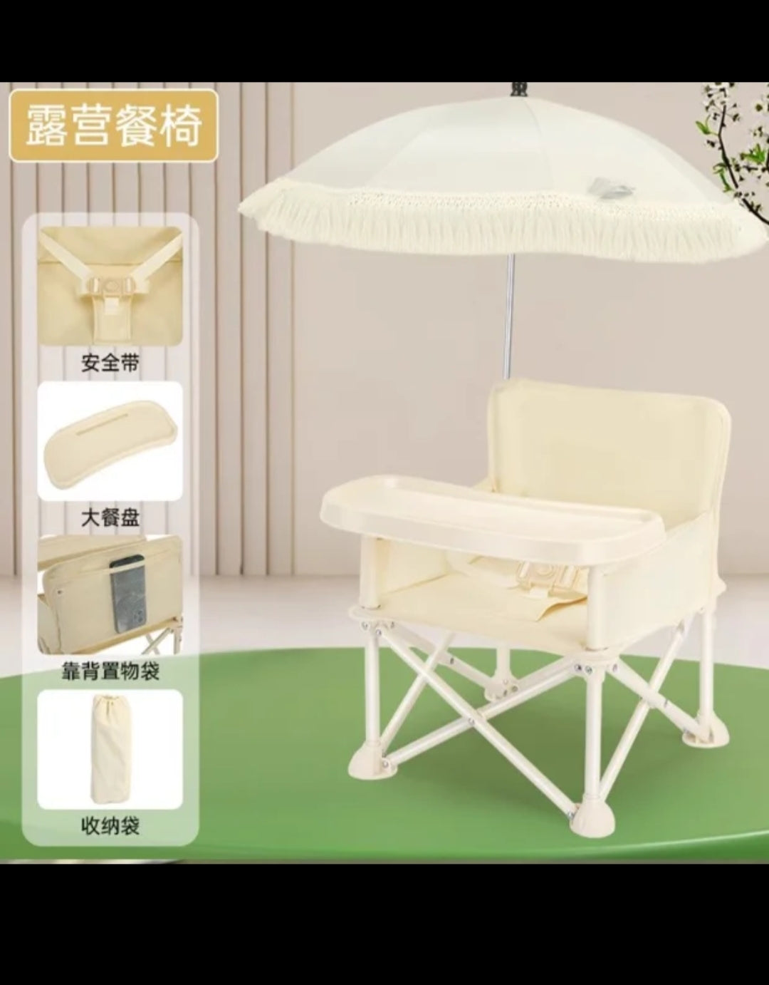 Portable Picnic Chair with Umbrella