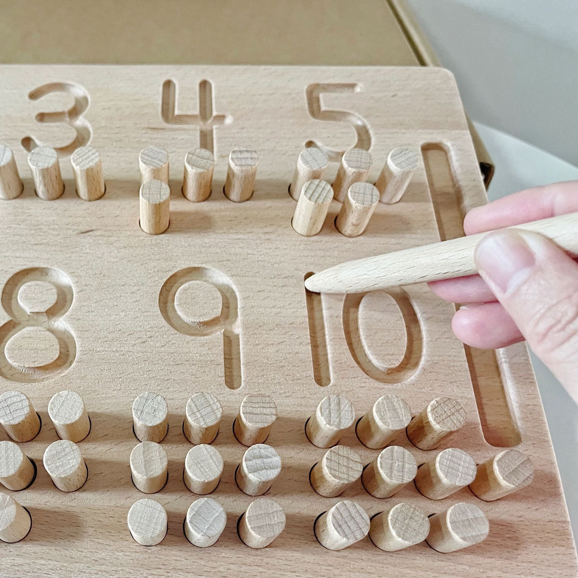 Wooden counting stick