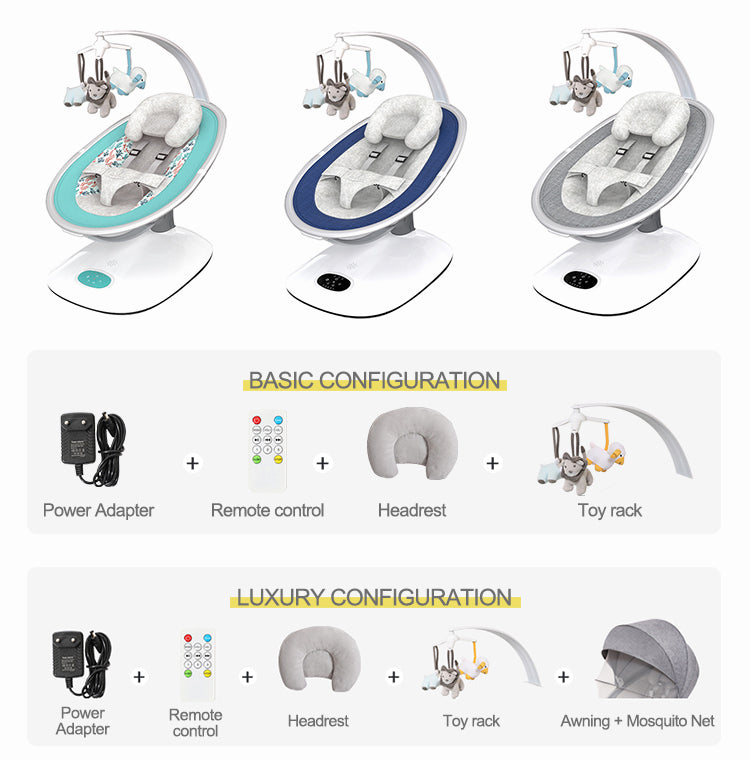 Multifunctional children's dining electric cradle chair infant rocker baby rocking chair cradle
