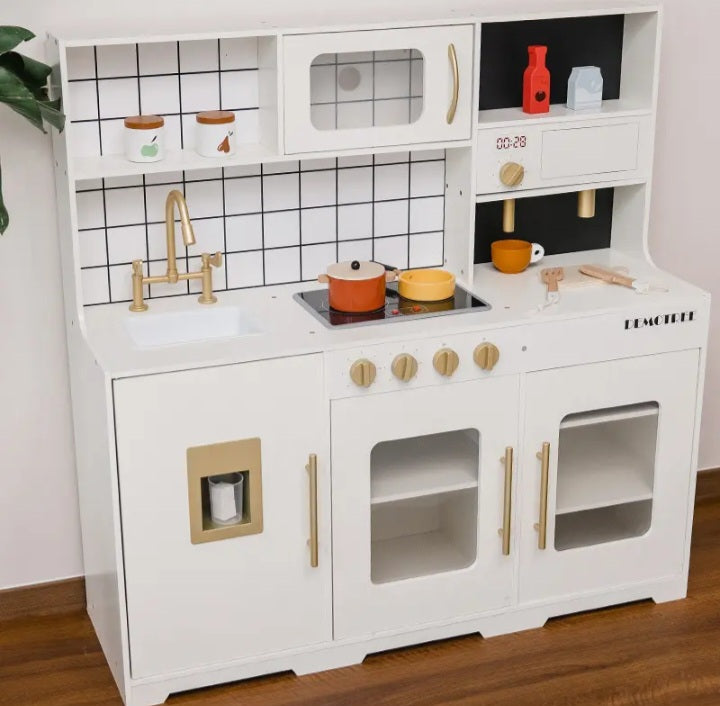 Demotree Wooden Kitchen Play Toy Set